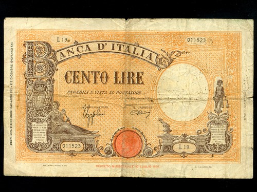Italia 100 lire - italia:p-59,100, *