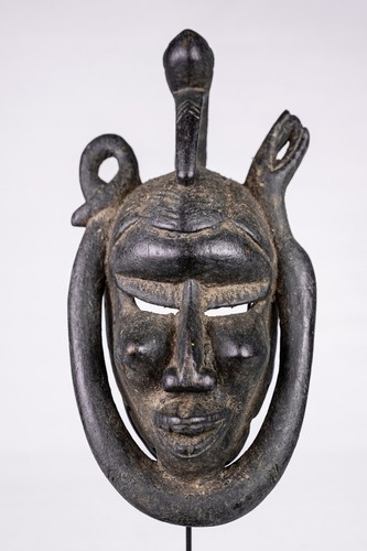 0803 maschera senufo con base - maschera,
