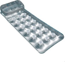 Materassino 18 Buchi Colore Grigio 188 x 71 cm con 2 camere d'aria Intex 58894