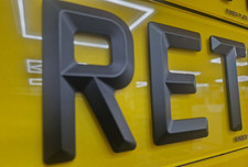 Cifre smussate stile retrò