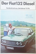 Fiat 132 Diesel 11/78 depliant