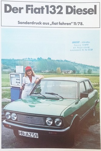 Fiat 132 diesel depliant - 11/78,