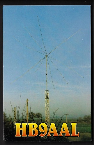 Qsl radio card - radio, card"hb9aal,peter