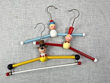 SEVI ITALIANA VAL GARDENA TRE GRUCCE BAMBINI ANNI 50 60 LEGNO APPENDINI VINTAGE