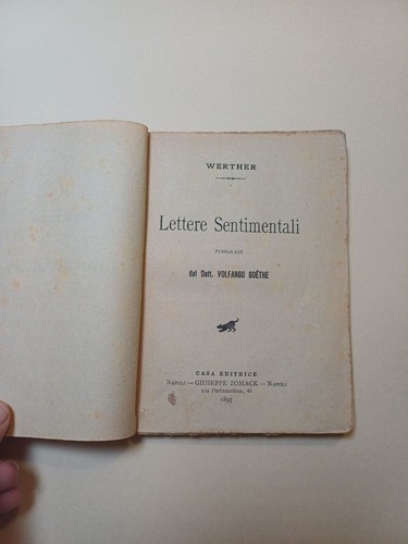 Lettere sentimentali werther - lettere,