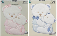 Patch Applicazione Ricamata Termoadesiva, Decoro x Copertina Lenzuola Fiocchi