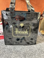 Borsa tote Harrods nera in PVC