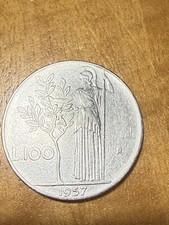 100 Lire 1957 Rara 