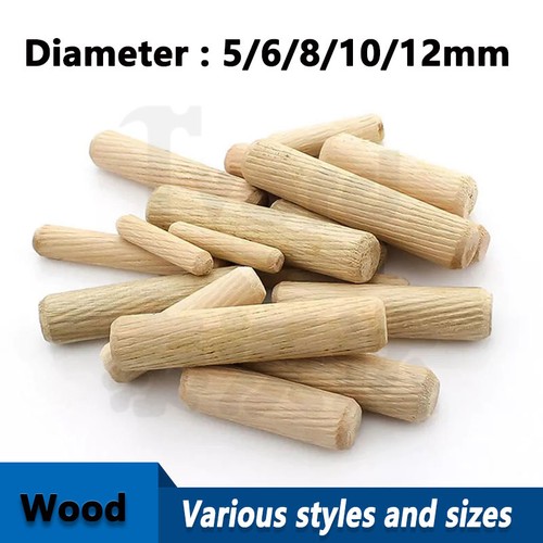 Wooden dowel pins - dowel, grooved
