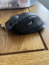 ELECOM DEFT Mouse Trackball, Wireless 2.4GHz, Controllo Dita, Funzione 8 Pulsanti