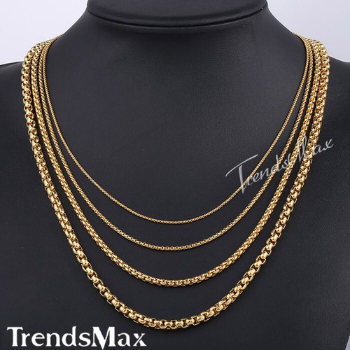 Collana maglia scatola tonda