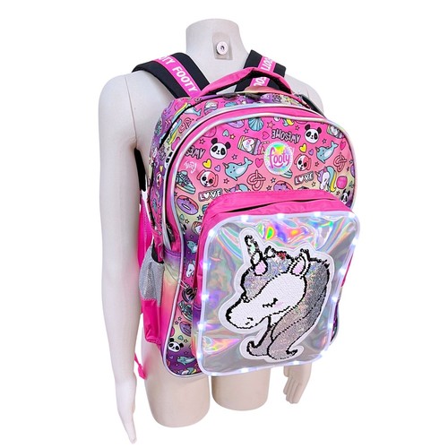 Unicorno rosa zaino scuola - rosa,