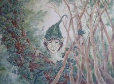 Quadro fantasia acquerello