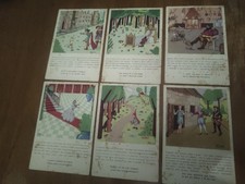 Tutte Le Fiabe 6 cartoline disegni F. Pietramellara