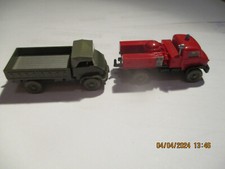 RE-WIKING - UNIMOG S X2 - PULVERLOSCHFZ, + PRITSCHENWAGEN (IST)