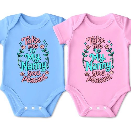 Body neonato divertente rosa