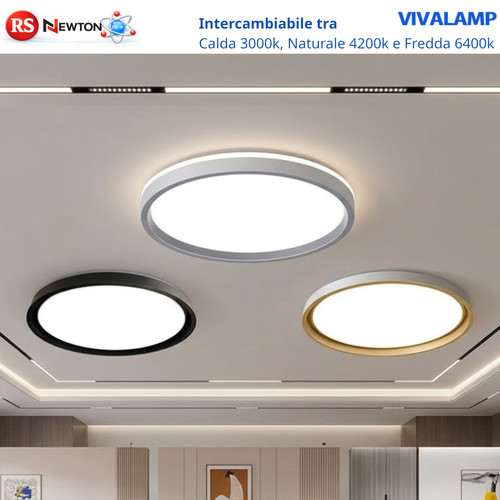 Lampadario moderno led bianco - lampadario,