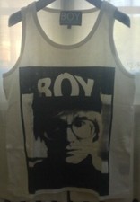 Canotta uomo Boy London bianca Tg M stampa Andy Warhol