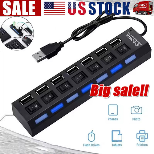 Hub usb porte interruttore - usb, 7