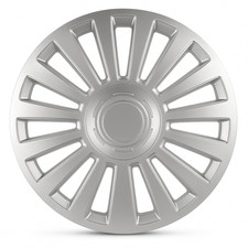 Set 4 Copricerchi 15" Universali Argento Coppe Ruota Mod. Luxury Auto