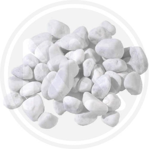 Ciottoli marmo bianco - in,