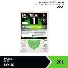 Mobil 1 ESP 5W-30 VW 507 504 MERCEDES OPEL BMW LL-4 ACEA C3 20 litri scatola BAG-IN