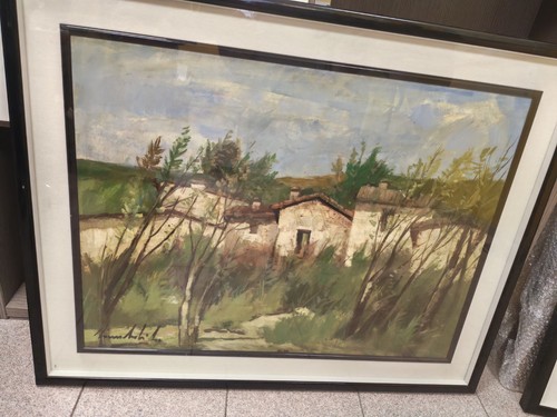 Quadro olio tela italiano - olio,