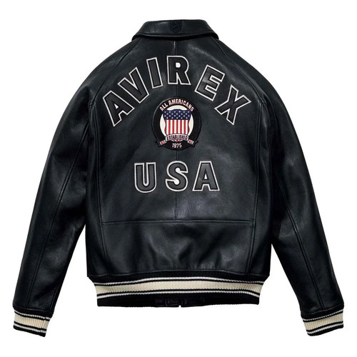 Giubbotto uomo avirex nero - giubbotto,