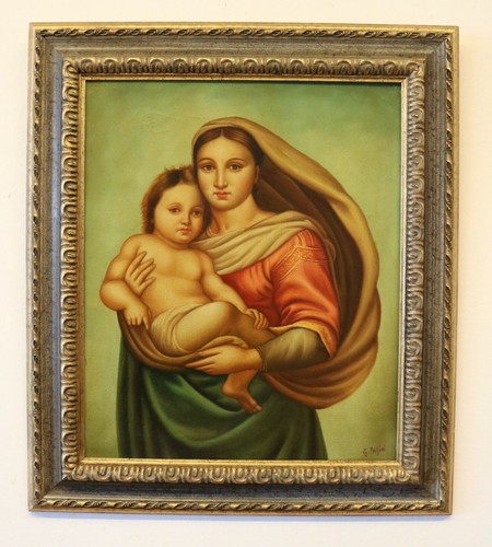Dipinto madonna con - con, bambino"