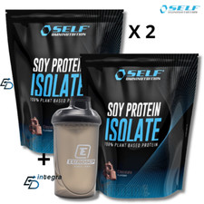 SELF Omninutrition Soy Protein 1000g x 2 =2000 gr Proteine Soia Vegane + Shaker