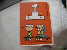 VTG PEANUTS Sticker Snoopy