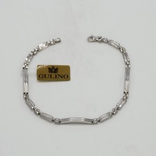 Bracciale uomo in oro bianco