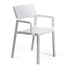 NARDI, SEDIA TRILL ARMCHAIR BIANCO, ARREDO