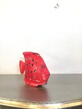 Candela pesce rosso 25CM appesa casa giardino originale portacandela arredo mare