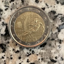 Moneta 2 euro giochi invernali torino 2006 errore di conio