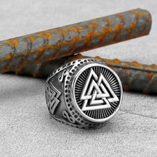 Anello retrò nordico Valknut