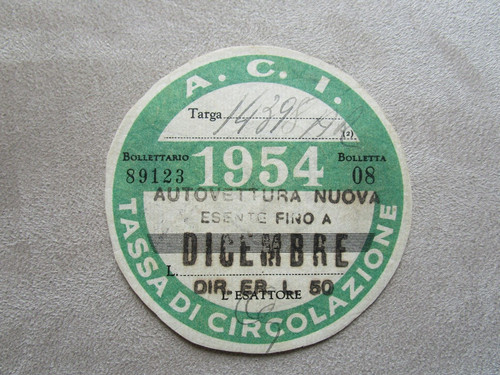 Bollo auto tassa - auto, di