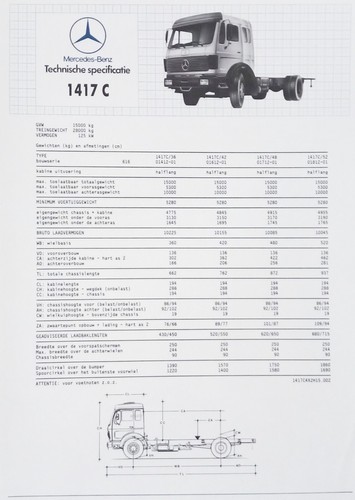 Camion mercedes benz 1417 - camion, mercedes-benz