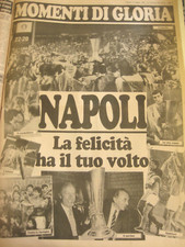 Napoli. Coppa Uefa 88/89. Supercoppa. Raccolta  prime pagine ed articoli.