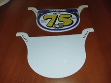 TARGA BMX BIANCA NUMERO GARA
