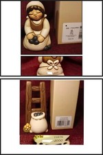 Presepe Classico Thun Raccoglitrice Olive + Scala con Sacco di Olive . Numerate