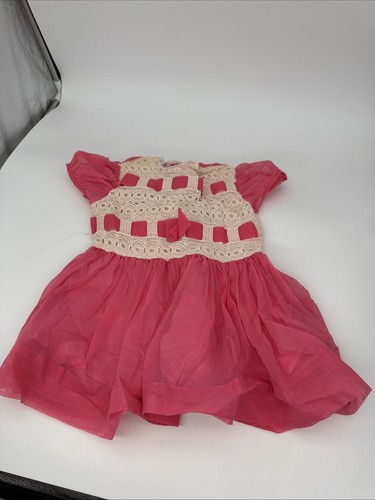 Abito rosa bambina vintage