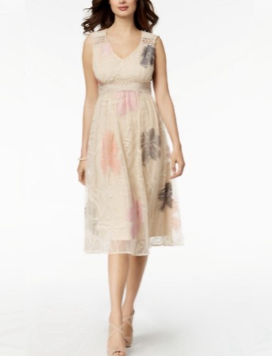 Abito midi taylor - midi, beige