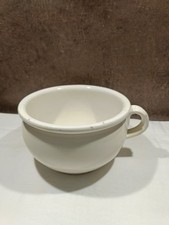 Antico Pitale (Vaso da Notte) Ceramica D'epoca Antica Lucida Color Crema