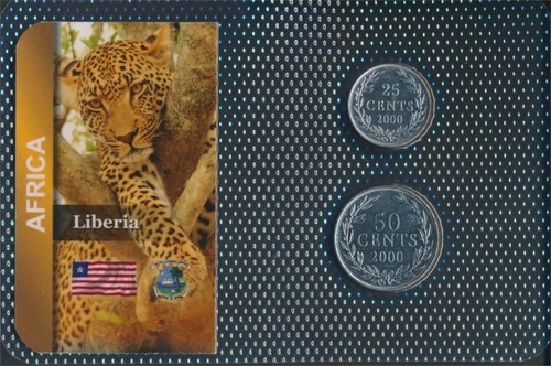 Monete liberia 2000 - monete,