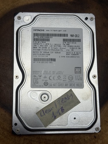 Hitachi deskstar 7k1000 0 - hitachi, 1,0