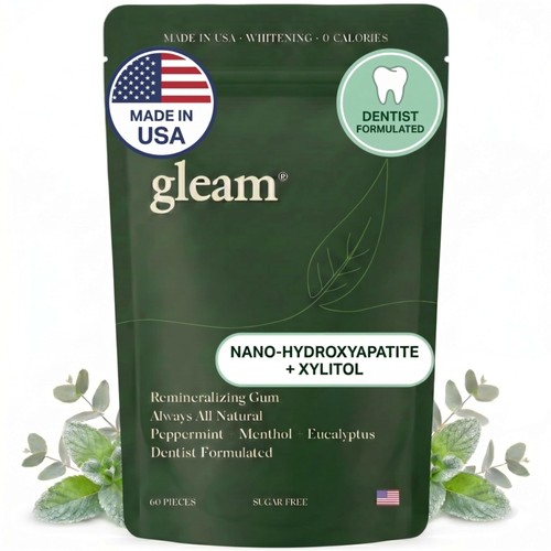 Gleam remineralizing gum - gum,