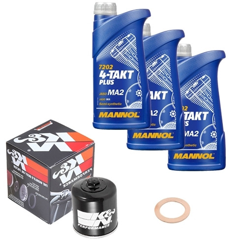 ölfilter set mannol 10w40 - k&n,