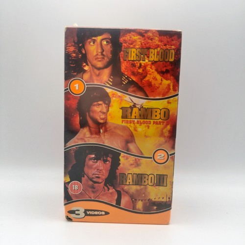 Rambo trilogy vhs - vhs, box