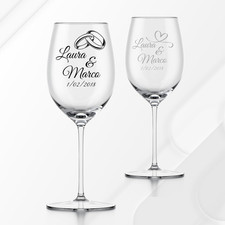 Coppia Di Calici in Vetro